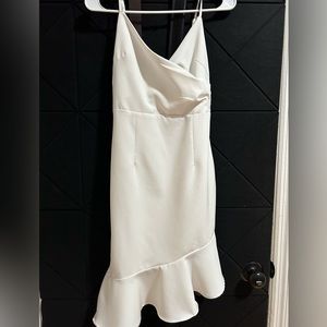 Beautiful, elegant, and white dress. Barely worn. No stains or rips.
